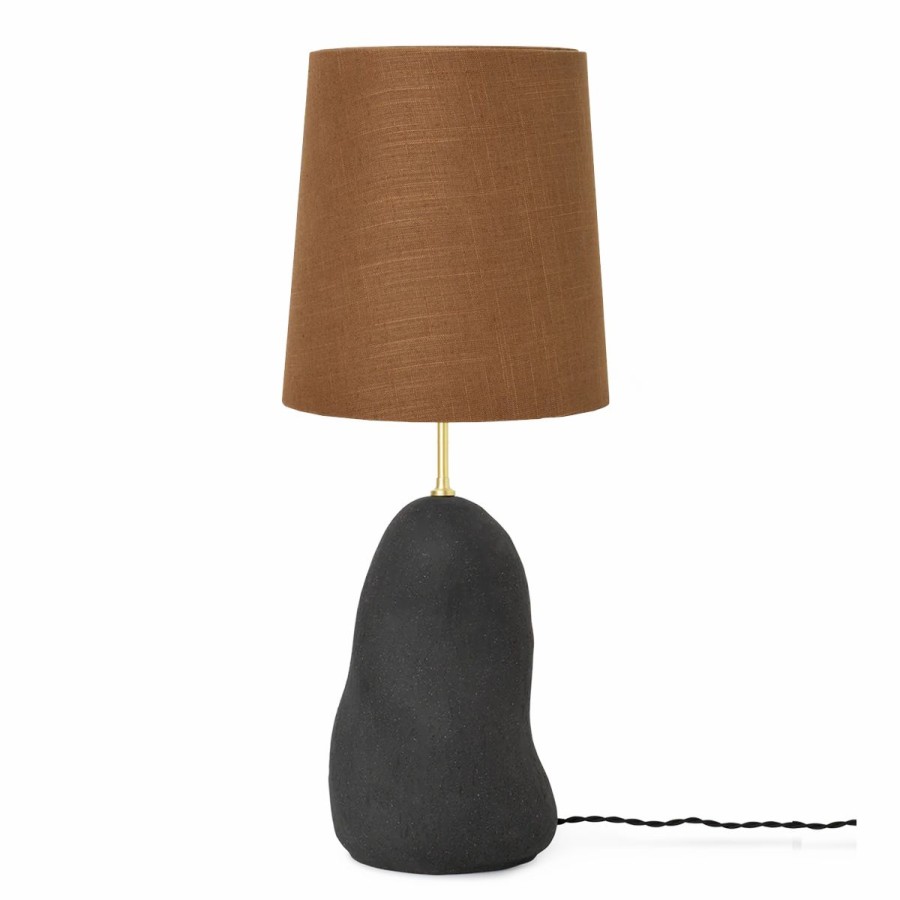 ferm LIVING Ferm Living - Hebe Lamp Base & Shade - Medium - Dark Grey Lamps & Lighting