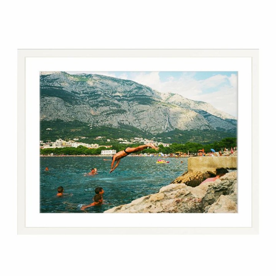 The Happiness Collective The Happiness Collective - 'Only The Good Dive Young' On Film - Framed Print Artwork & Prints