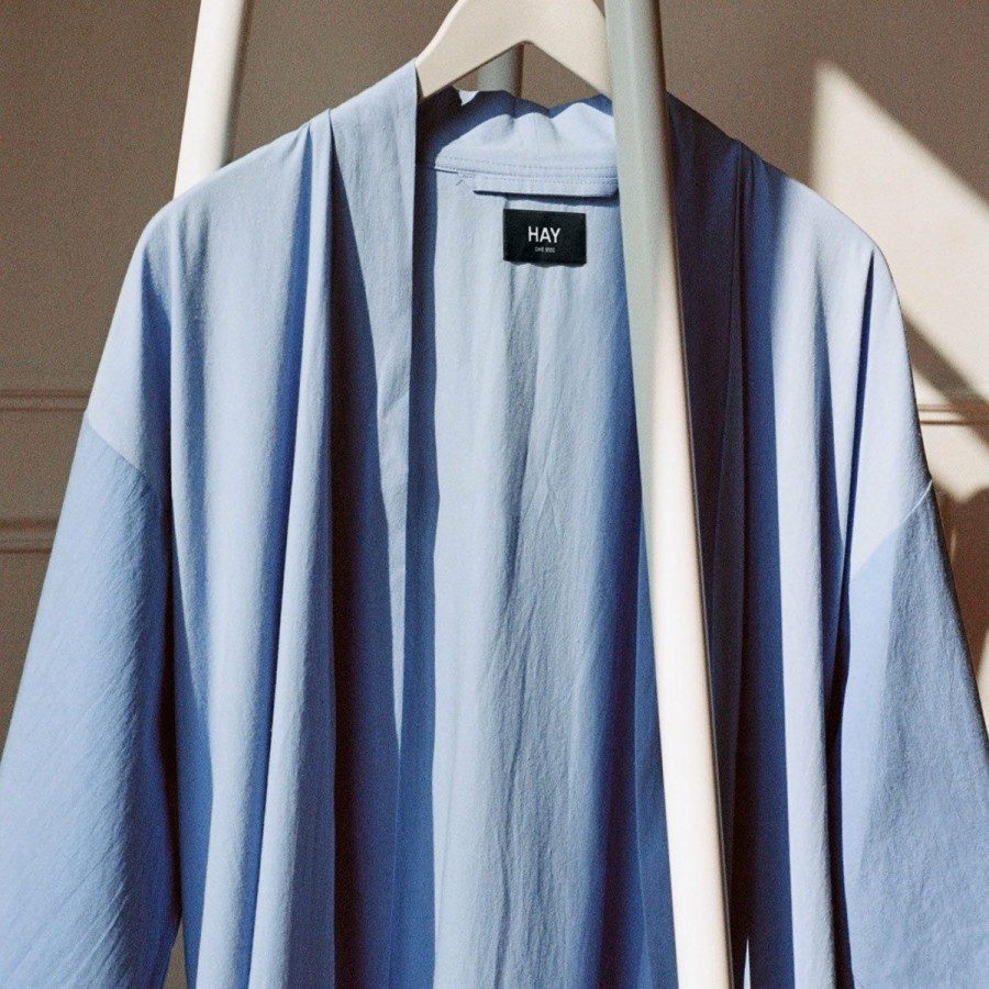 HAY Hay - Cotton Duo Robe In Sky Blue Fashion & Accessories