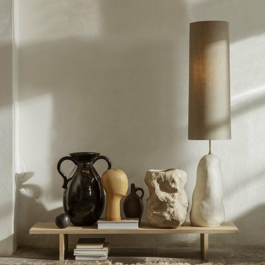 ferm LIVING Ferm Living - Hebe Lamp Base & Shade - Large - Off White Lamps & Lighting