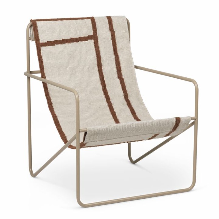 ferm LIVING Ferm Living - Desert Lounge Chair - Cashmere Frame Furniture