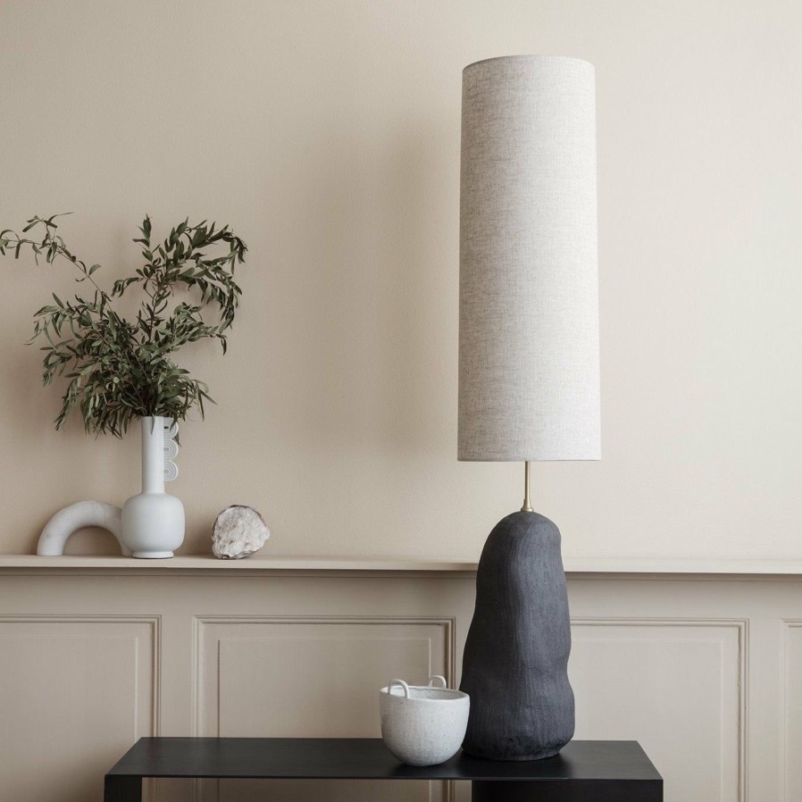 ferm LIVING Ferm Living - Hebe Lamp Base & Shade - Large - Dark Grey Lamps & Lighting