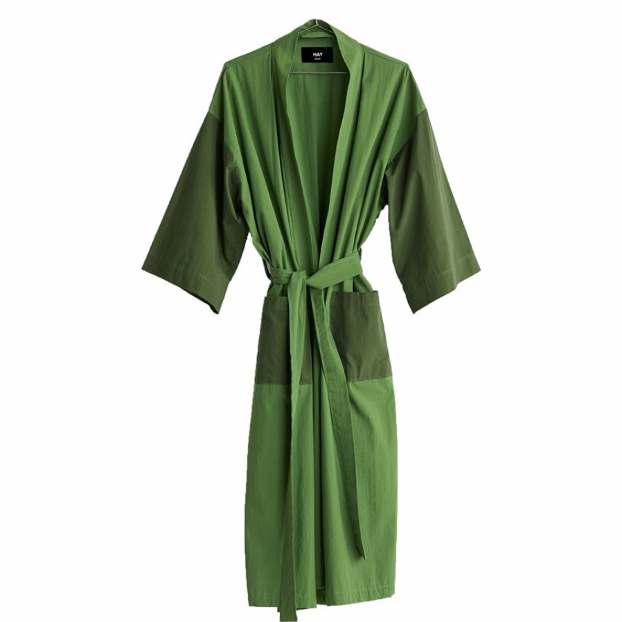 HAY Hay - Cotton Duo Robe In Matcha Green Fashion & Accessories