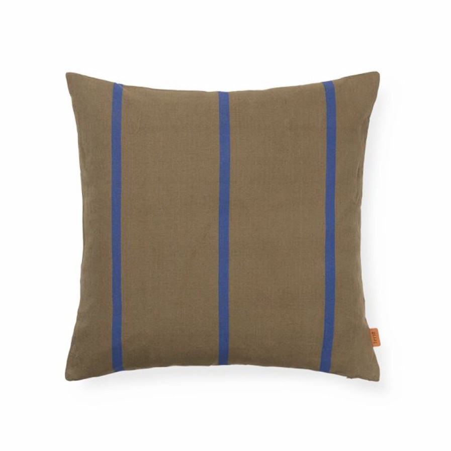 ferm LIVING Ferm Living - Grand Cushion - Olive/Blue Soft Furnishings