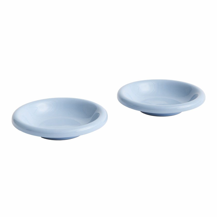 HAY Hay - Barro Bowl - Set Of 2 - Light Blue Home Decor