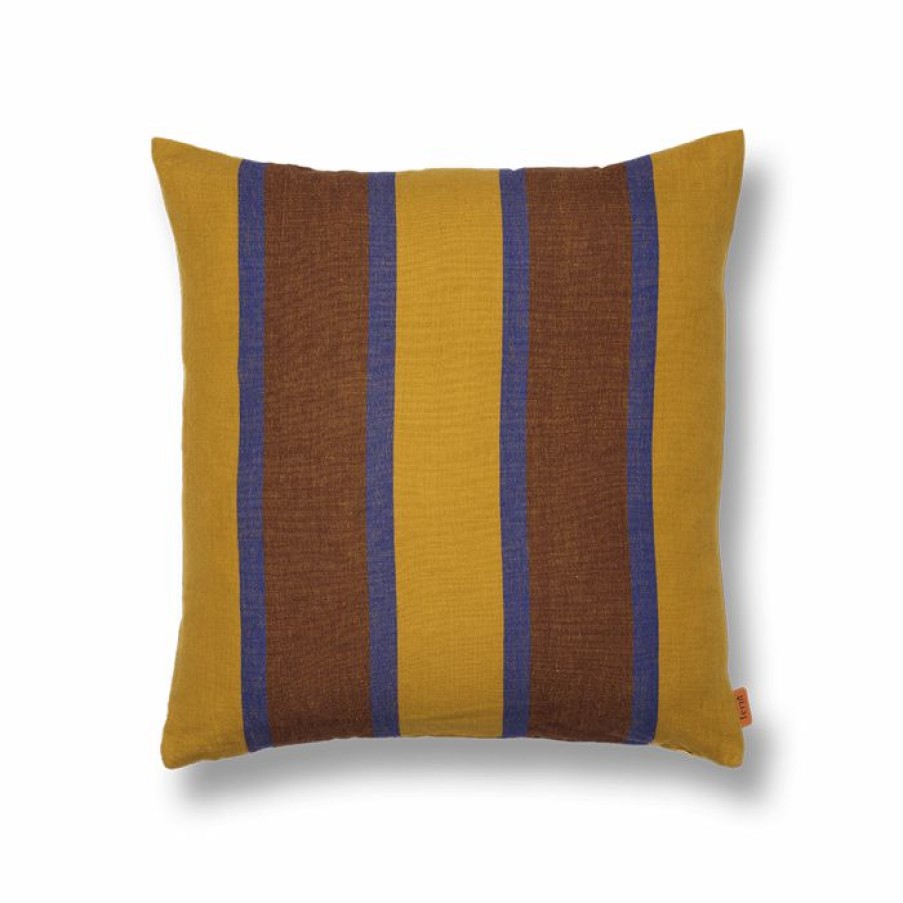 ferm LIVING Ferm Living - Grand Cushion - Lime/Bright Blue/Choco Soft Furnishings