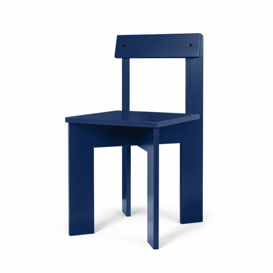 ferm LIVING Ferm Living - Ark Wooden Dining Chair - Blue Furniture