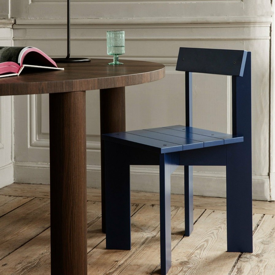 ferm LIVING Ferm Living - Ark Wooden Dining Chair - Blue Furniture