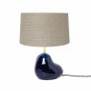 ferm LIVING Ferm Living - Hebe Lamp Base & Shade - Small - Deep Blue Lamps & Lighting