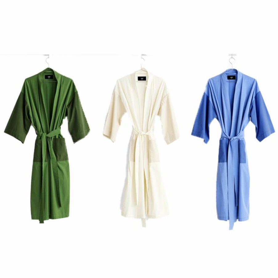 HAY Hay - Cotton Duo Robe In Ivory Fashion & Accessories