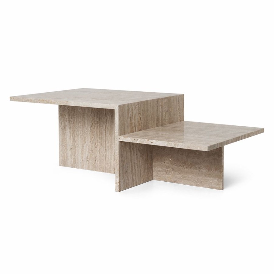 ferm LIVING Ferm Living - Distinct Coffee Table - Travertine Furniture