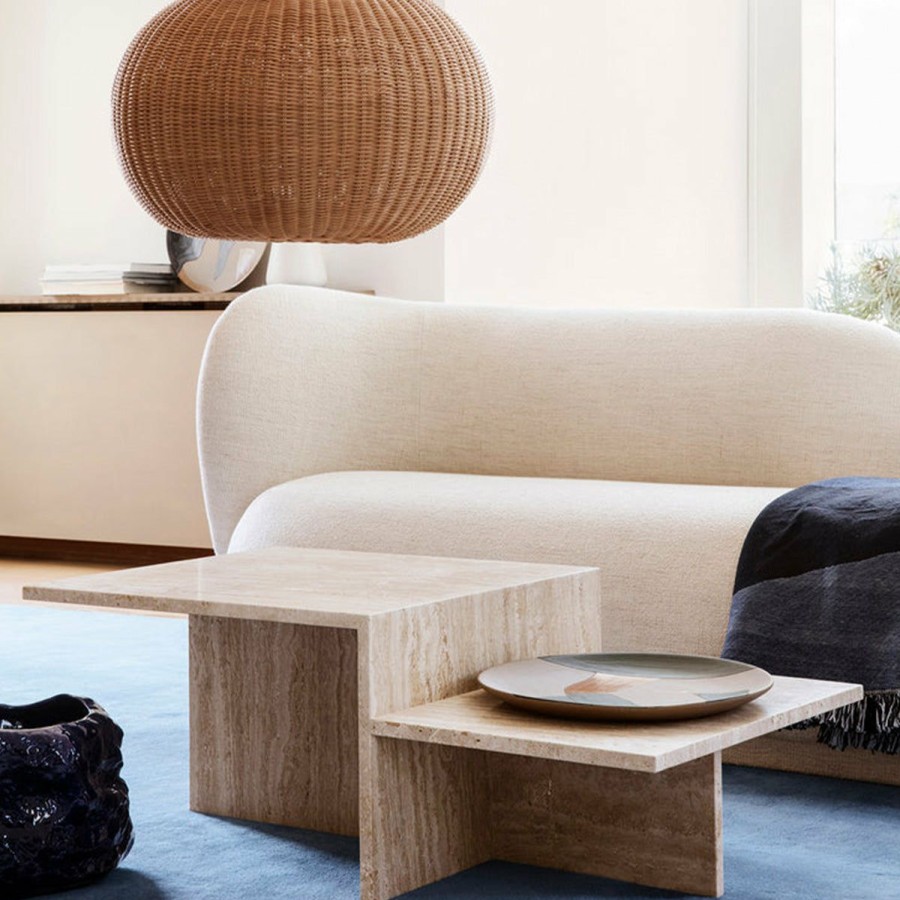 ferm LIVING Ferm Living - Distinct Coffee Table - Travertine Furniture